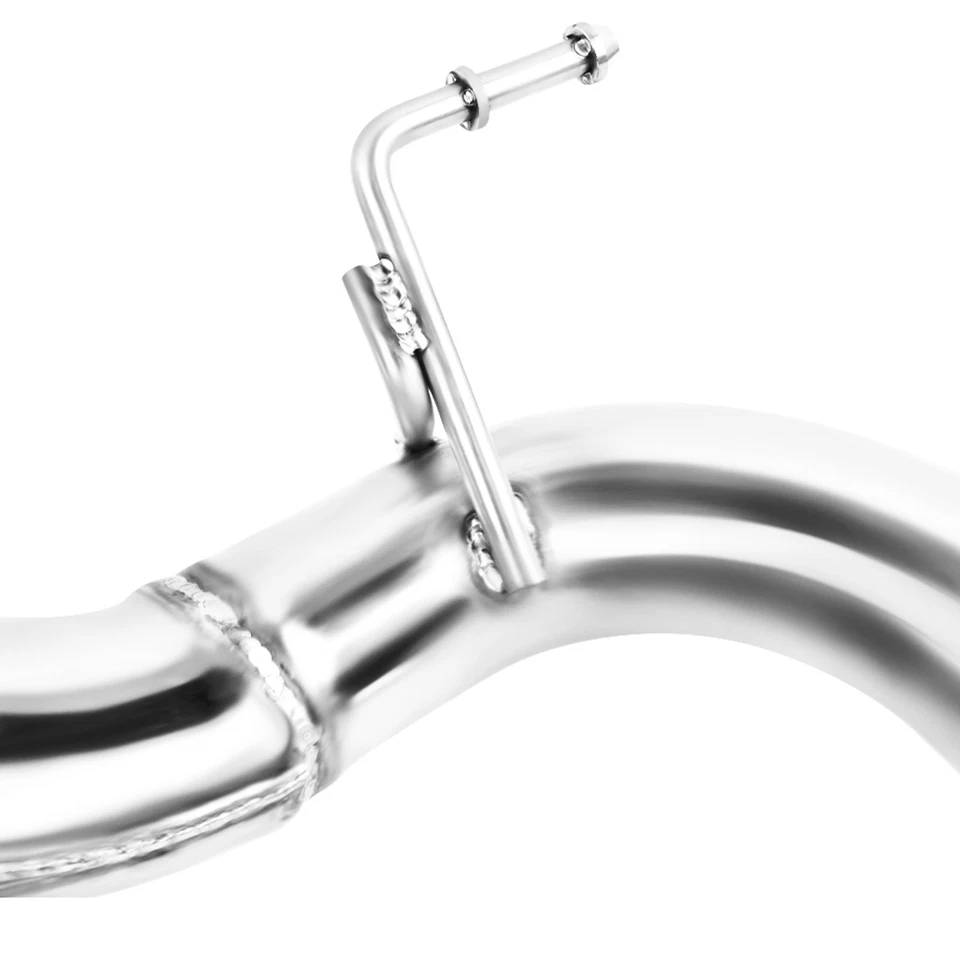 For BMW F30 F32 335i 435i 2012-16 Black Chrome Carbon Axle Back Muffler Exhaust - Image 4 of 4