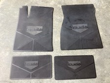 70s Plymouth Barracuda-cuda Rubber Floor Mats Oem Chrysler Corporation Mopar E