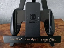 OEM Nintendo Switch Joy Con Comfort Grip w/Engraved Logo HAC-011 Used Fast Ship