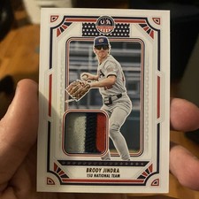 2024 Panini Stars and Stripes - USA Materials Brody Jindra #USA-BJ (MEM, RC)
