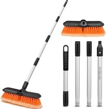 65" Car Wash Brush with Long Handle, 10” Anti Scratch Dip Soft Cleaning Brush, P