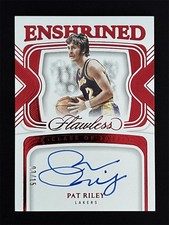 2023-24 Panini Flawless Pat Riley #ES-PAT Enshrined Signature Auto Ruby 03/15
