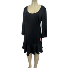 Juicy Couture Drop Waist Little Black Stretch  Dress Size XL #1172