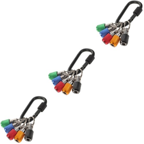 3 Sets Keychain Bit Holder 1/4 Bit Holder Extension Bar Keychain Screwdriver - Picture 1 of 12