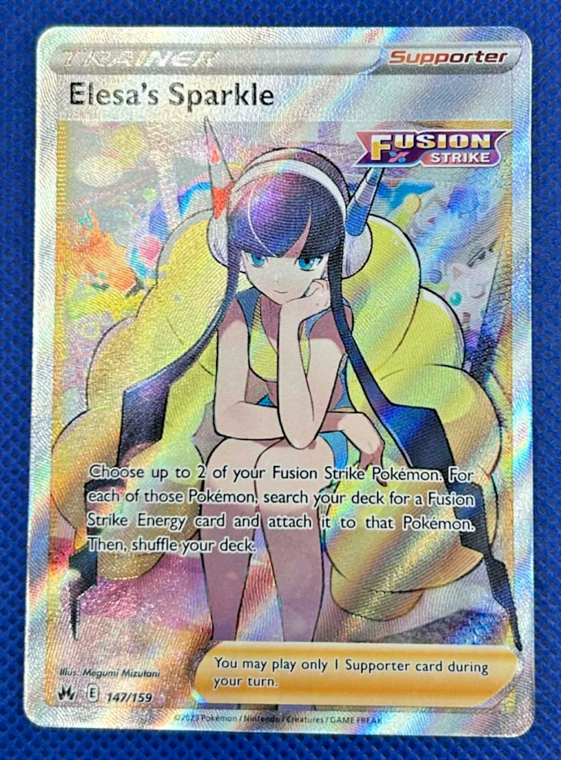 Pokemon TCG: Elesa's Sparkle (Full Art) 147/159 Crown Zenith Holo NM