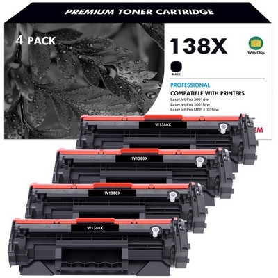 WITH CHIP W1380X 138X Toner Compatible With HP LaserJet 3001dw 3001fdw 3101fdw