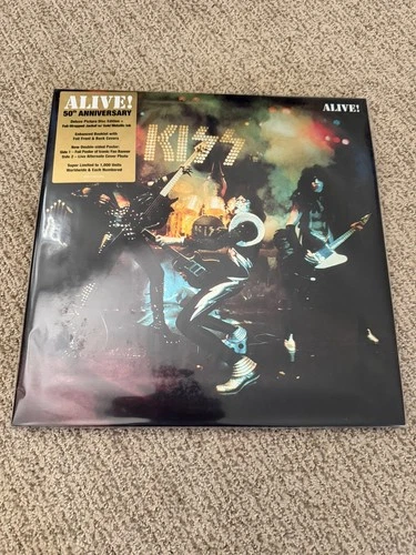 Kiss Alive! 50th Anniversary Deluxe Picture Disc  942/1000 Hoodie L BRAND NEW!