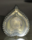 Vtg.  France Evans Cut Crystal & Bronze Heart Shape Table Cigarette Lighter 3x3 — photo 6