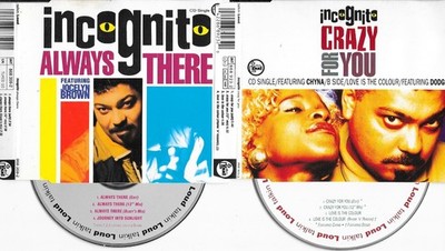 2 x INCOGNITO - always there   + crazy for you - CD s