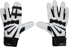 Joel Bitonio Browns GU White and Black Nike Gloves vs Steelers on 12/28/2025