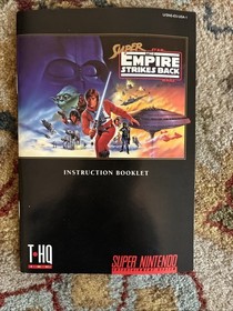 Super Star Wars: Empire Strikes Back (NES 1994) - Cartucho y manual excelente