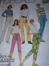 🌻UNCIRCULATED McCALL'S #8725-LADIES PANTS-CAPRIS & PEDDLE PUSHER PATTERN 4-12FF