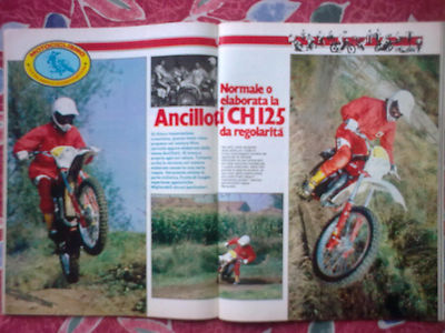 MOTOCICLISMO 1978 PROVA ANCILLOTTI CH 125 REGOLARITA' MOTO D