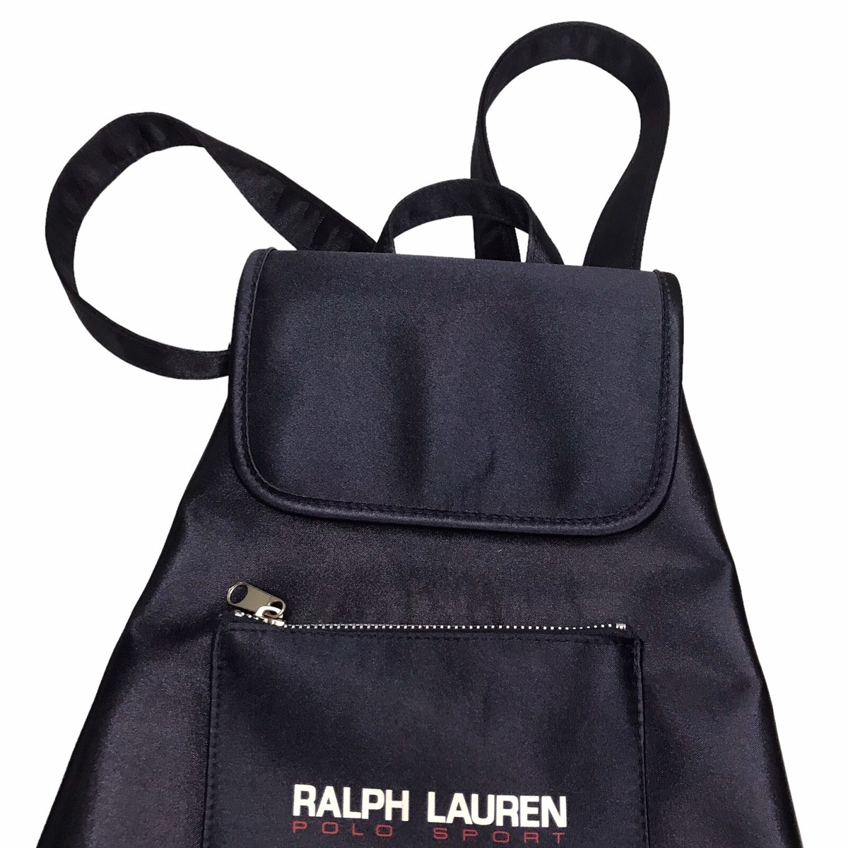 Ralph Lauren Polo Sport blue Silky Backpack Bag 13