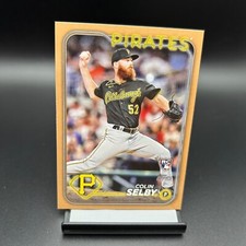 2024 Topps Series 2 #668 Colin Selby Gold Parallel RC /2024 Pittsburgh Pirates