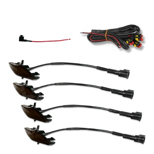 4PCS Amber LEDs Raptor Lights For Toyota Four Runner TRD Pro Grille 2014-2021 - Picture 10 of 23