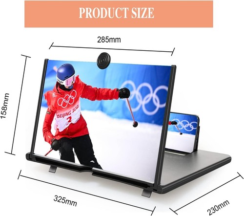 16 Zoll Bildschirm Lupe Handy Vergrößerungsglas für Smartphones HD Augenschut... - Bild 5 von 9