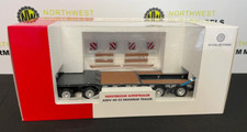 AT COLLECTIONS 1:32 SCALE NOOTEBOOM ASDV 40 22 4 AXLE BED TRAILER - GREY