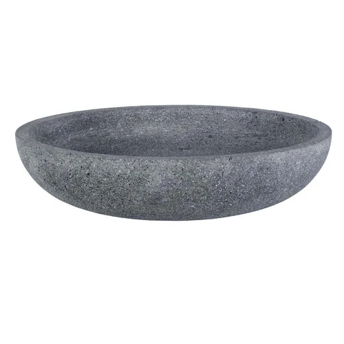 ASHEN INDOOR & OUTDOOR LAVA STONE TRAY 16" BOWL UTTERMOST 18264 - Picture 4 of 6