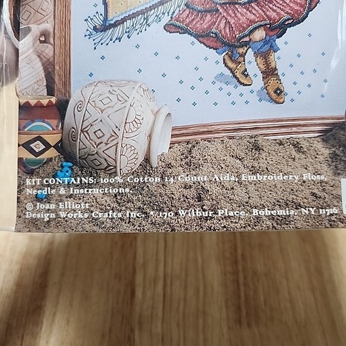 Joan Elliott Design Works Dream Dancer Native American Counted Cross Stitch Kit - Picture 3 of 3