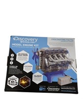 Discovery Mindblown Model Engine Kit with Moving Motor Parts and LED Lights