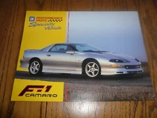 1996 GM Performance Parts Specialty Vehicle F-1 Camaro Advertising Card  Vintage