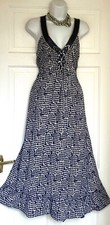 MONSOON FUSION ART DECO PRINT JERSEY MIDI PARTY DRESS SIZE 18