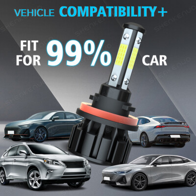 For Toyota RAV4 2013-2020 H11 LED Headlight Bulbs Low Beam 6000K
