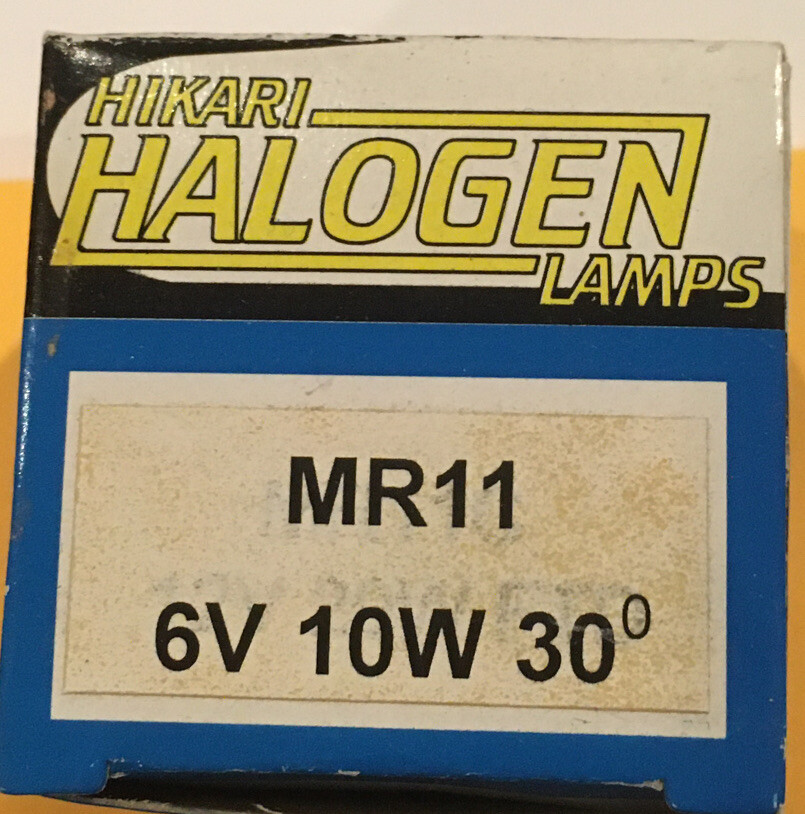 Hikari 6 Volt 10 Watt MR 11 Halogen Reflector Lamp