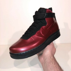 Air force 1 leather low trainers Nike Grey size 45.5 EU in Leather -  22347101