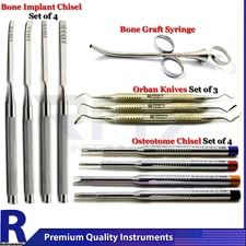 Dental Osteotome Bone Ridge Splitting Chisel Tooth Extraction Bone Graft Syringe