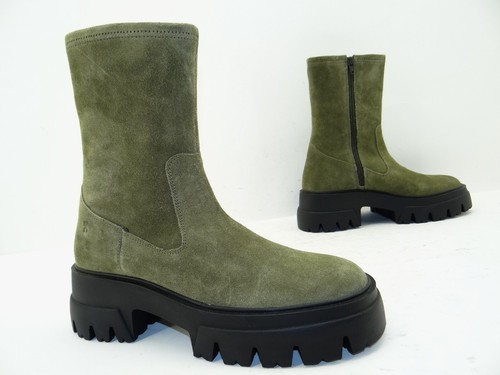 Botas de plataforma para mujer Bronx O-Tizz talla 39 Kahki - Imagen 2 de 10