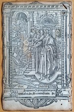 Original Book of Hours Sheet Horae Vostre Paris 1501 (C)