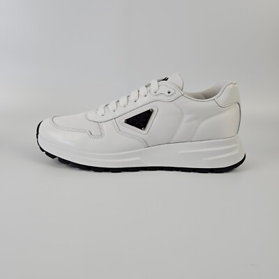 PRADA プラダ Prada PRAX 01 Sneakers Re-Nylon Brushed Leather Black Black