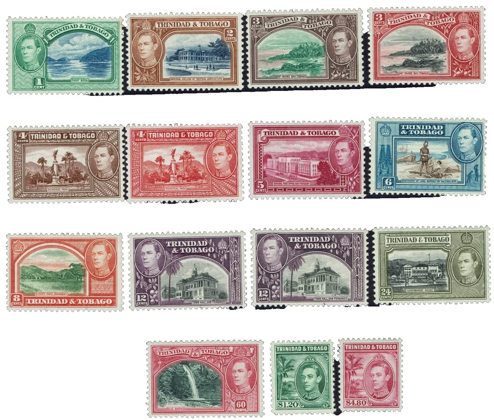 Mint Hinged Pictorial Cancellation British Colony & Territory Stamps