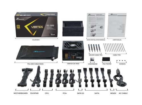 Seasonic Vertex GX-1000-1000W - 80+ Gold - ATX 3.0 & PCIe 5.0 Ready - Full-Mo... - Picture 6 of 7