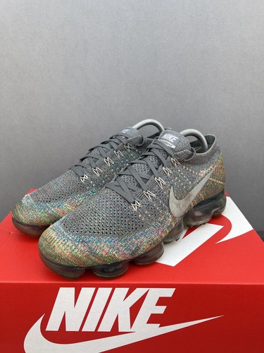 Nike Air Vapormax Flyknit Grey Multi Color UK 8 Trainers 849558-019 - 第 6/20 張圖片