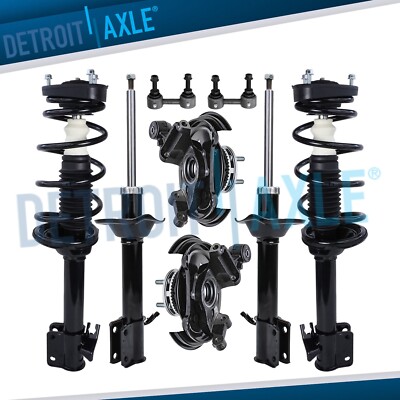 Rear Steering Knuckles Hub Bearings Struts Shocks Sway Bars for Subaru Forester