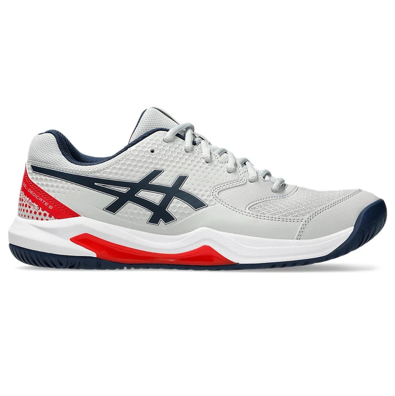 Asics GEL DEDICATE 8 PICKLEBALL cemento cielo notturno taglia 12 5 uomo multi