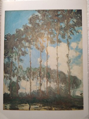 #ad Postcard Poplars on the Epte 1890 by Claude Monet $9.09
