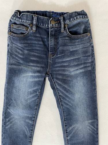 Crewcuts Girls Everyday Jeans Blue Size 10 Slim Adjustable elastic waist stretch - Picture 2 of 5