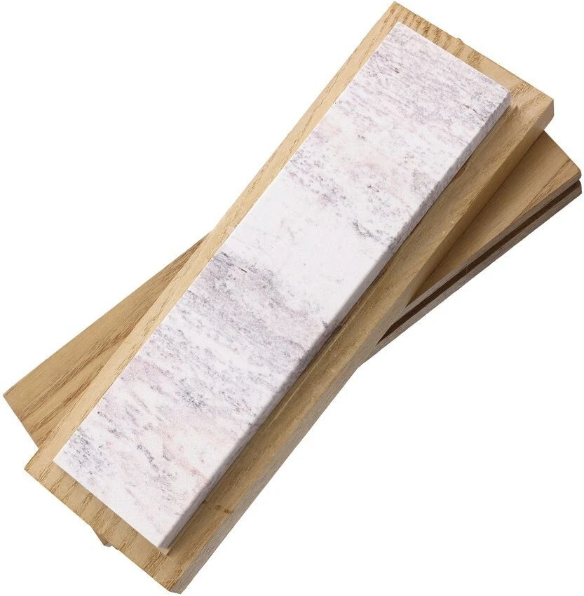 Lansky Soft Arkansas Knife-Sharpening Stone 8" x 2" 200-300 Grit With Wooden Box