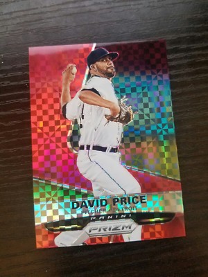 2015 PANINI PRIZM PRIZMS RED POWER DAVID PRICE #54 TIGERS RED SOX RAYS #/125