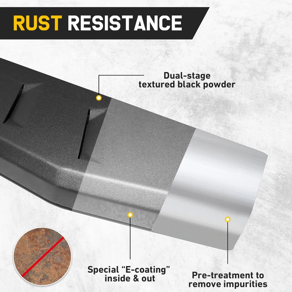 Fit 03-09 Dodge Ram 2500 3500 Quad Cab 6" Running Boards Side Steps Nerf Bars - Imagem 3 de 4