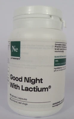 NUTRIMUSCLE-NE NUTRIELEMENT-GOOD NIGHT WITH LACTIUM-60 GELULES-01/2026