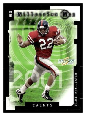 2001 Score #MM22 Deuce McAllister Millennium Men #/1000