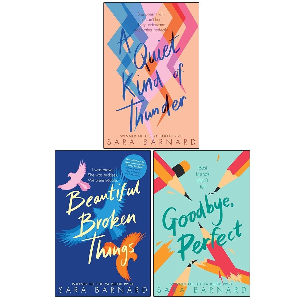 Sara Barnard 3 Books Collection Pack Set Goodbye, A Quiet Kind of Thunder New