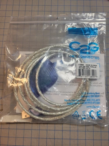 C2G 6ft USB to DB25 IEEE-1284 Parallel Printer Adapter Cable