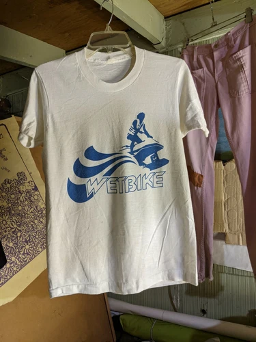 Vintage 1980s Genuine WETBIKE Tshirt RARE