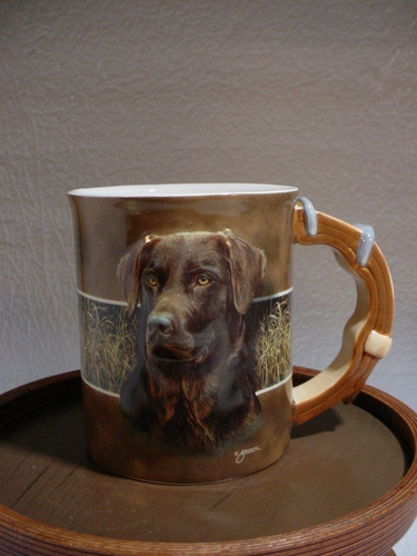 “Loyal Companion Chocolate Lab” Coffee Mug By Scot Storm Wild Wings 2008
